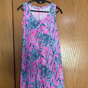 Lilly Pulitzer Pink and Blue Sleeveless Dress